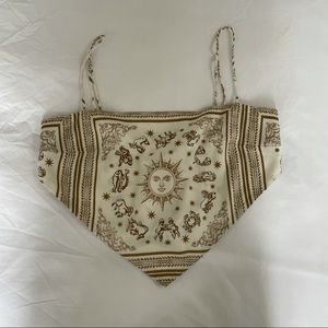 Danielle Bernstein Scarf Top, size M